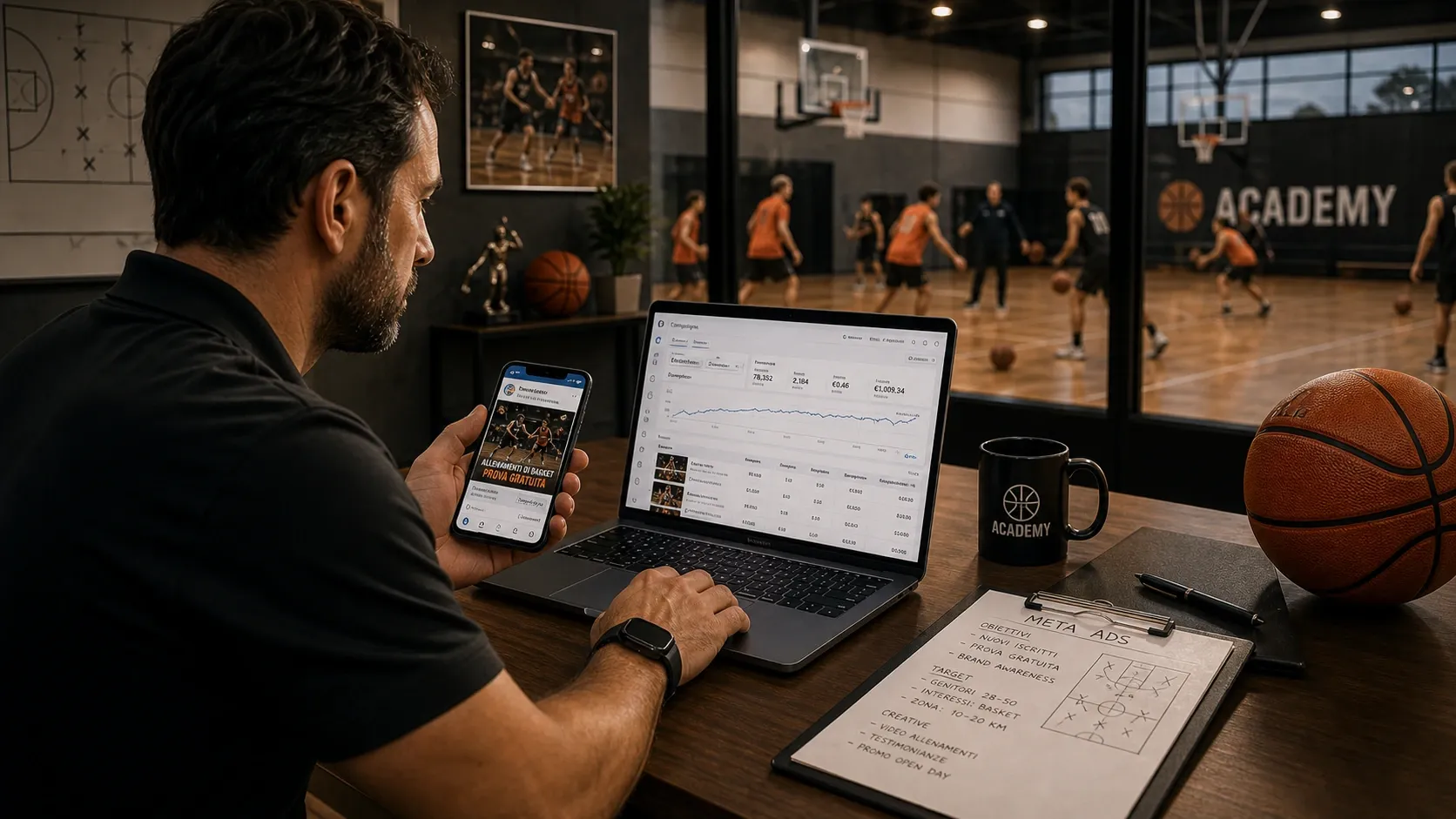 Meta Ads per Allenatori di Basket
