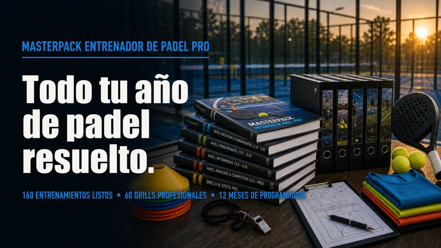 MASTERPACK ENTRENADOR DE PÁDEL PRO